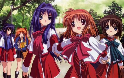 Download Kanon: Kanon Girls in Springtime (1600x1019) | Kawaii anime ...