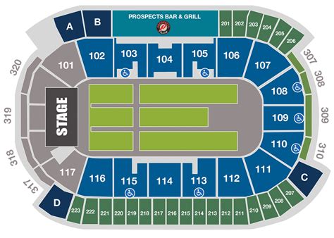 Spectrum Center Seating Chart With Rows And Seat Numbers