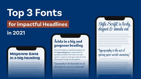 Top 3 fonts for impactful headlines - Pimp my Type