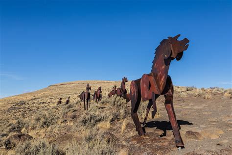 The Wild Horses Monument In Eastern Washington - Roadesque