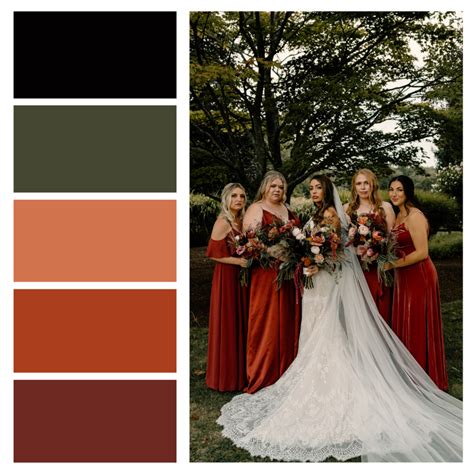Autumn wedding color palette 60 photos - Vianawedding.com