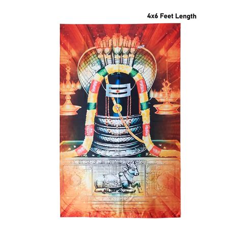 Digital Screen Shivling | God Picture Curtains | Pooja Room Curtains