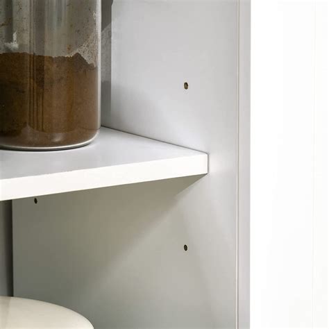 Buy HOMCOM Freestanding Rustic Buffet with Hutch, 4 Door Farmhouse ...