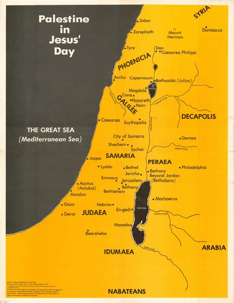 Palestine in Jesus' Day - Curtis Wright Maps