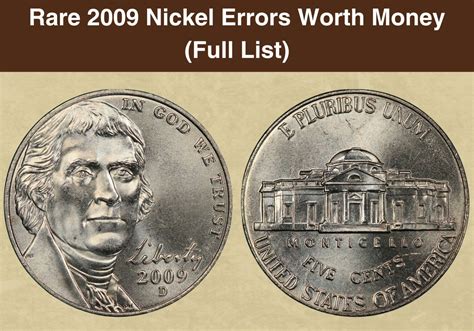 2005 Buffalo Nickel Coin Value (Errors List, "D", "S" & "P" Mint Mark ...