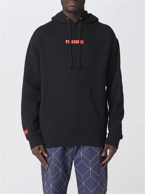 PLEASURES: sweatshirt for man - Black | Pleasures sweatshirt P23SP066 ...