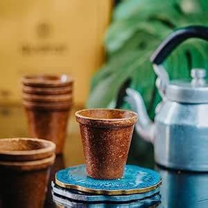 Buy qudrat Disposable Rice Husk Cups (150ml Pack of 25) Sustainable ...