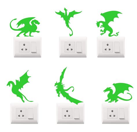 Buy Creatick Studio Night Glow Switch Board Sticker - Night Glowing ...