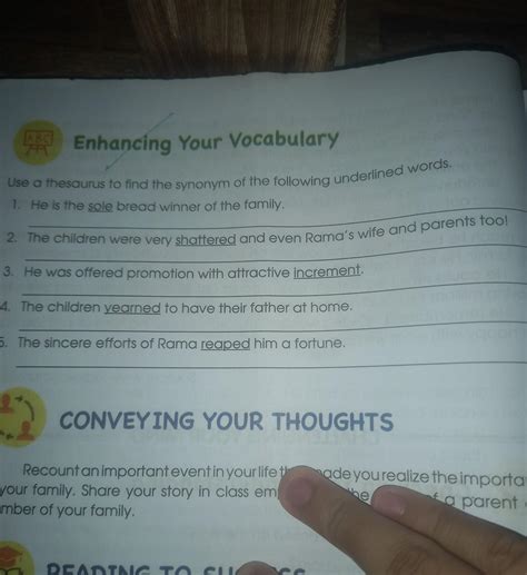 Use a thesaurus to find the synonyms of the following underline words ...