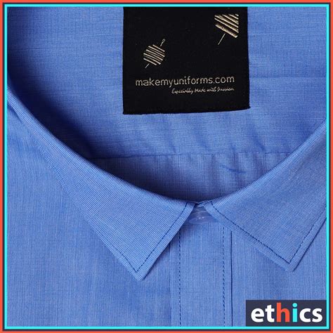 Blue Formal Men's Uniform Shirt For Corporate Office Staff– Uniform Sarees