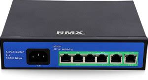 kathiriyas RMX 4-AI Port Ethernet PoE++ Switch Support with AF 2-Port ...