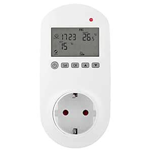 HY02TPR Wireless Socket Digital Heating Thermostat Temperature ...