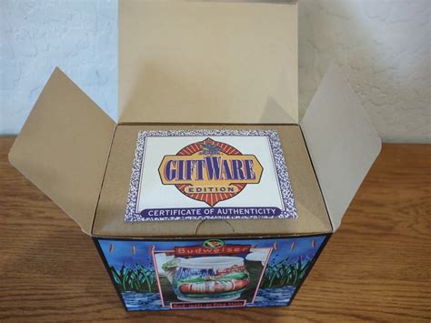 Budweiser Anheuser Busch Frog Stein CS289 Bud-weis-er 1996 New In Box ...