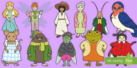 Thumbelina Stick Puppets