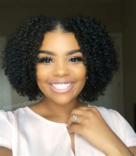 Short Curly Hair Middle Part