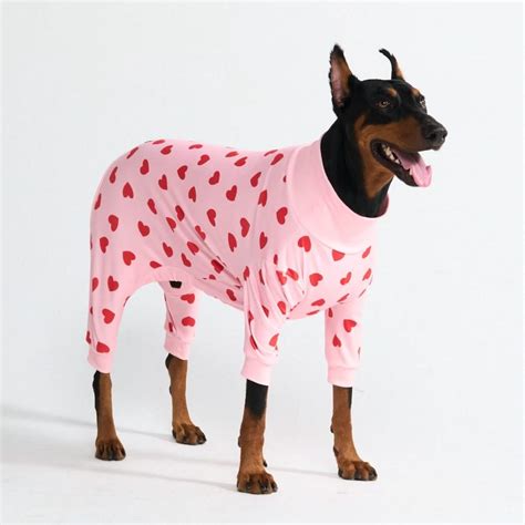 Dog Pajama - Pink Hearts – SPARK PAWS