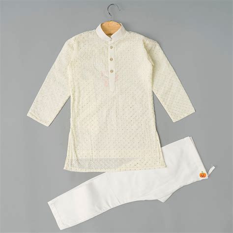 Buy Navy Blue & Cream Boys Kurta Pajama – Mumkins