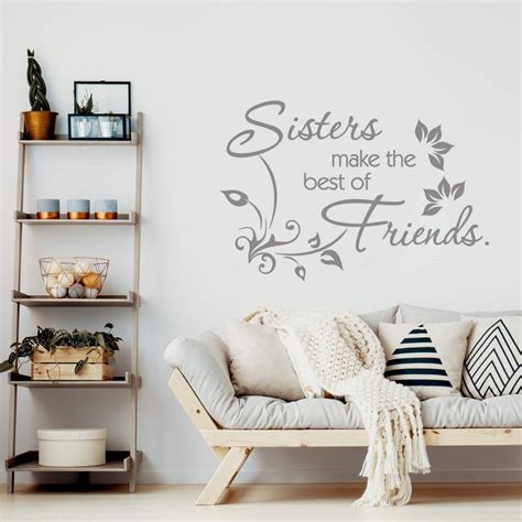 Sisters make the best of friends Wall sticker | wall-art.com