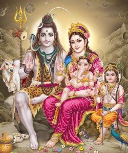 Lord Shiva Family Wall Poster | Lord Shivaji HD Poster for room decor ...