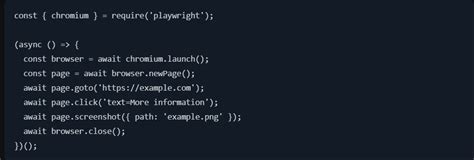 Playwright Examples 的图像结果
