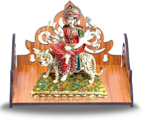 Hubque Wooden Wall Mount Temple For Home,Wooden Home Temple/Wall Shelf ...