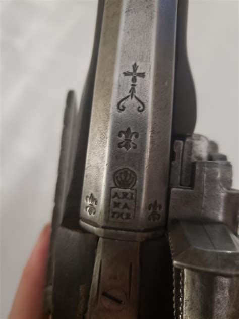 Anybody recognize these marks? Its on a Miquelet lock pistol that i ...