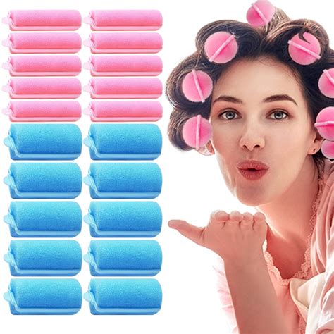 Sanas Foam Rollers 20Pcs Diy Hair Rollers Foam Hair Rollers For Long ...