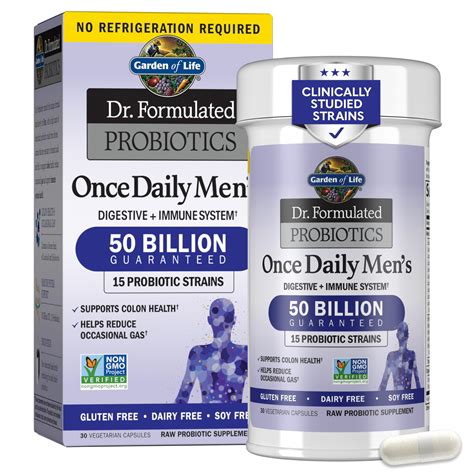 Garden of Life Probiotic Supplement for Men - Dr. Formulated Once Daily Mens for Digestive ...