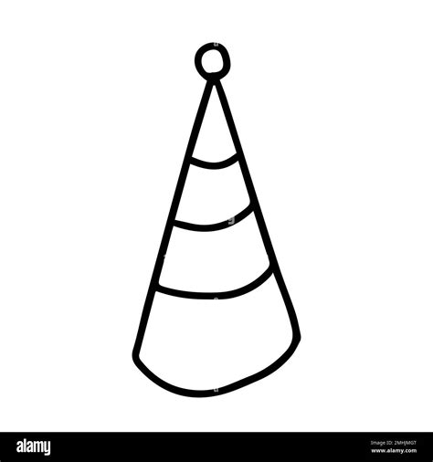 Doodle party hat illustration Stock Vector Image & Art - Alamy