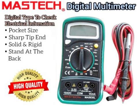 Mastech Mas 830l Original With Calibration Certificate Digital ...