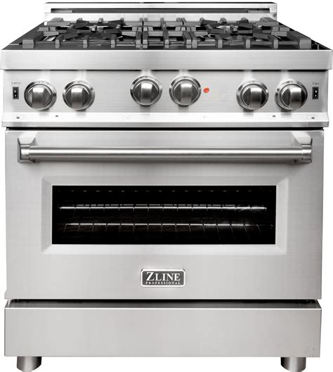 ZLINE RG30 30 Inch Gas Range with 4 Italian Burners, Porcelain Cooktop ...