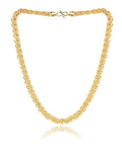 SHANKHRAJ MALL Gold Plated Chain for Men (Golden) (CH-Sping Holo-BL1 ...