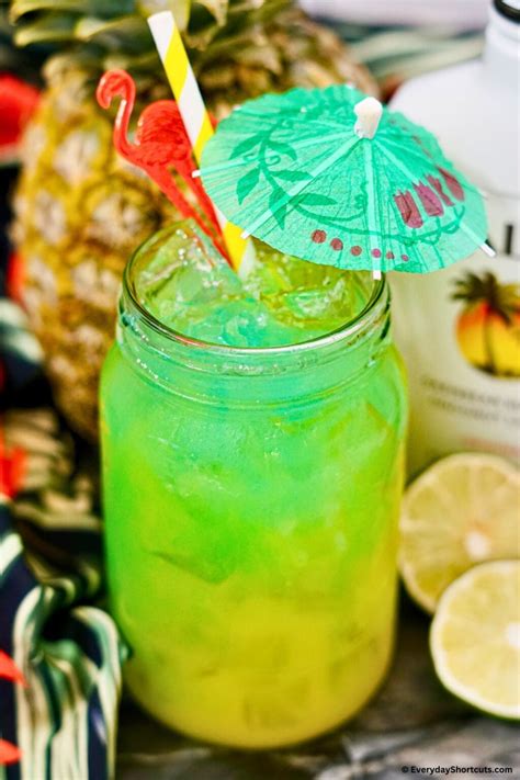 Green Hawaiian Cocktail - Everyday Shortcuts