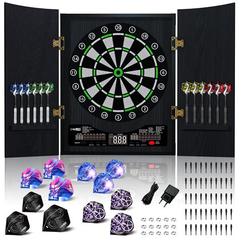 CyeeLife ZD01K PRO Electronic Dartboard Cabinet with 12pcs Soft tip ...
