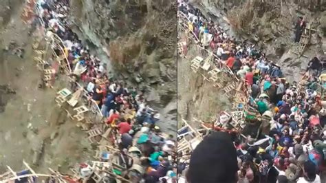 Crowd of devotees in Yamunotri Dham, the journey became risky, police ...