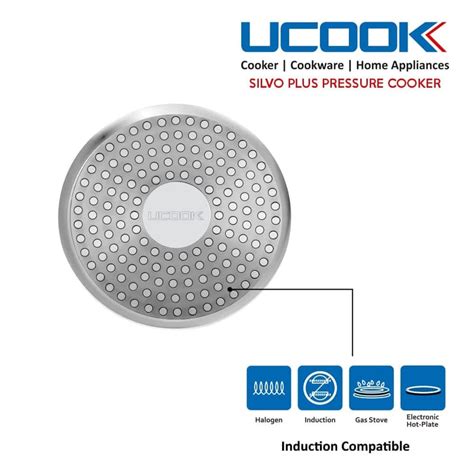 UCOOK By UNITED Ekta Engg. Silvo Plus 5 Litre Bulging Shape Aluminium ...