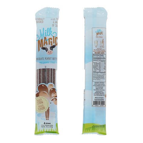 Milk Magic Milk Straws - Chocolate Peanut Butter – Secret Candy Shop