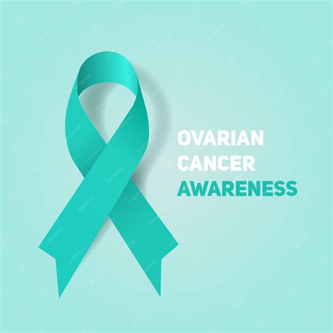 Premium Vector | Ovarian cancer awareness ribbon