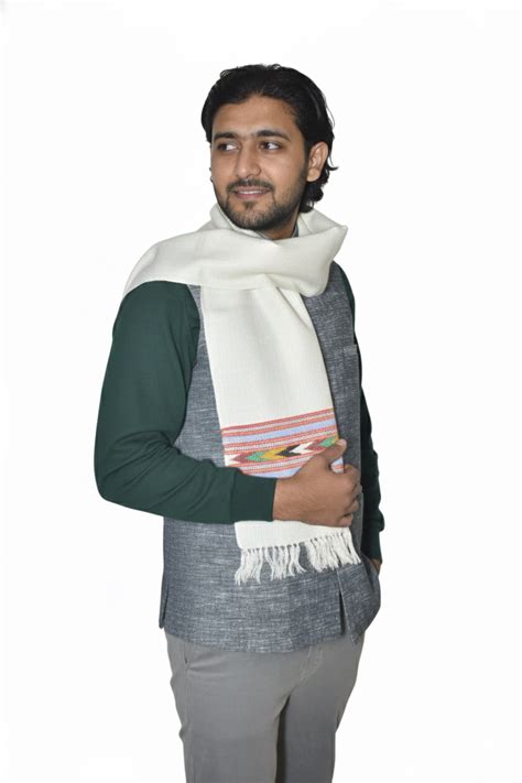 Men | Traditional Machine loomed Woolen Muffler | Himachali Kullu Patt ...