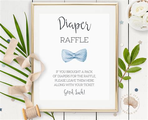 Free Printable Diaper Raffle Sign - Printable Free Templates