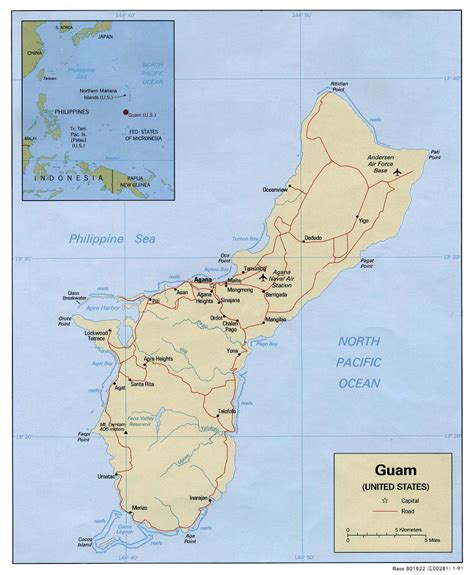 Maps of Guam | Map Library | Maps of the World