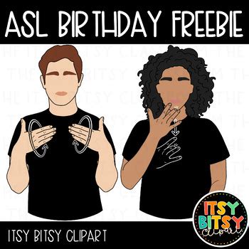 American Sign Language Happy Birthday FREEBIE by The Itsy Bitsy Classroom