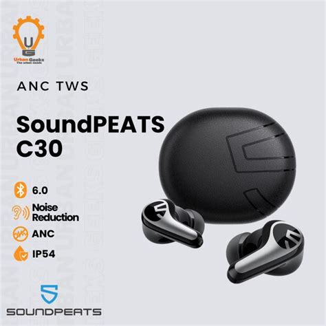 Promo SoundPEATS C30 True Wireless Powerful 52dB Hybrid ANC with ...