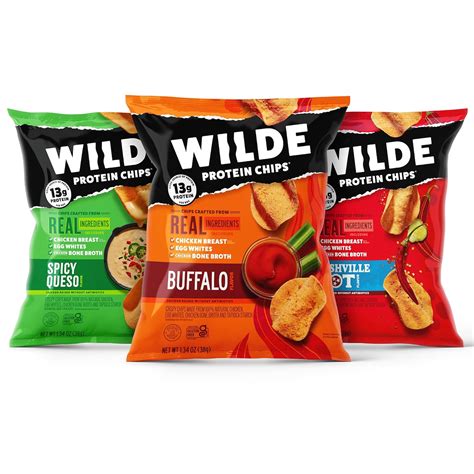 Amazon.com: WILDE Spicy Protein Chips Variety Pack, Buffalo, Spicy ...