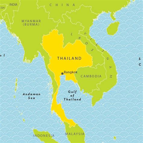 Thailand Location On The World Map