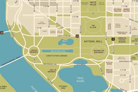 Maps and Information for National Mall Washington, D.C.