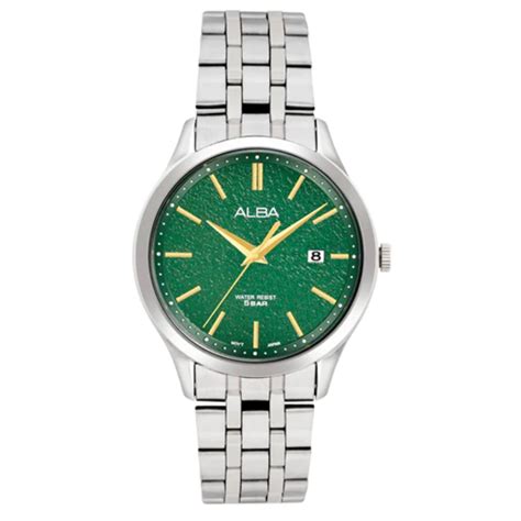 Alba Green Marble Dial Watch AS9R29X1 – KRISHNA WATCH COMPANY