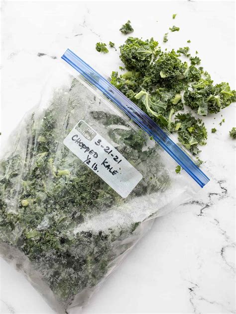 How to Freeze Kale - Budget Bytes