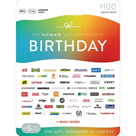 The Ultimate Birthday $100 Gift Card - Kmart