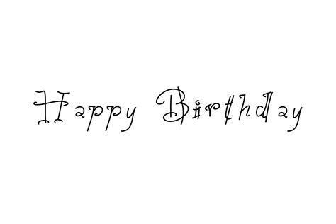 Happy Birthday Fonts For Cards